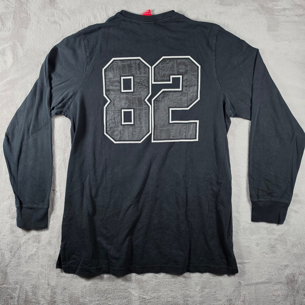 Nike Air Long‎ Sleeve Shirt Mens XL Black 82 Graphic Sportswear Crew Neck Tee